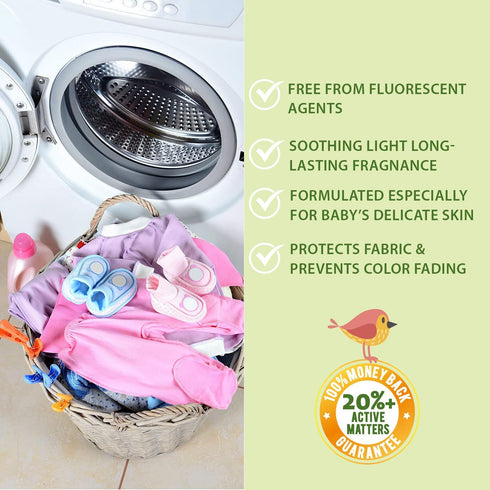 WBM Care Liquid Baby Laundry Detergent, 100 Loads, 68 OZ