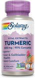 SOLARAY Turmeric Supplement 600mg - Turmeric Root with 95% Curcumin, Joint Support, 60 Servings