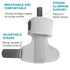 Immobilizer Sumifun Finger Brace, Trigger Finger Splint for Index Middle Ring Pinky Finger Arthritis Pain, Tendon