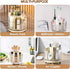 360 Rotating Makeup Organizer, Cosmetic Display Case, Makeup Brush Holder, Lipstick Organizer for Bathroom, Vanity