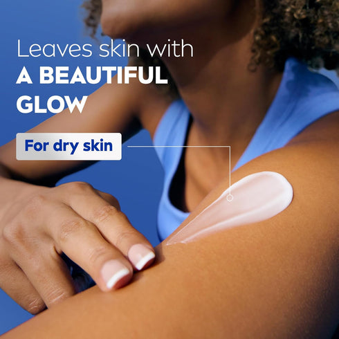 NIVEA Cocoa Butter Body Lotion for Dry Skin with Hyaluronic Acid, 72-Hour Moisturizer, 16.9 Fl Oz Pump Bottle