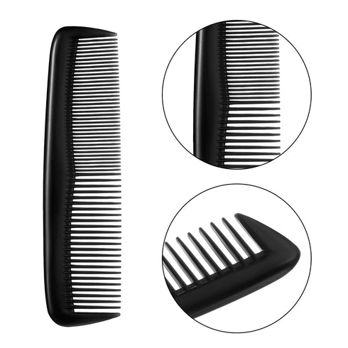 Leinuosen 12 Pieces Hair Combs Set, Pocket Plastic Fine Tooth Dressing Comb for Women and Men, Peines Para Cabello