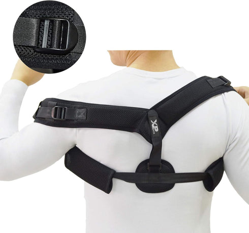 XPprax Adjustable Posture Corrector/Back Brace for Women and Men - Pain Relief for Sore Upper Back, Improve Mobility