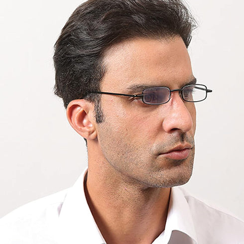 REAVEE 3 Pack Slim Pen Reading Glasses, Small Tube Stylish Readers for Men Women, Black Brown Blue 2.5