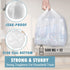 8 Gallon Trash Bags, 50 Count, Medium Unscented Garbage Bags, White 8 Gal Trash Bags