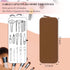 Sakolla Travel Makeup Brush Holder, Silicone Makeup Bag with Zipper Pouch for Organizing Cosmetics and Pencils