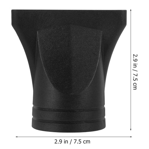 Ipetboom 2Pcs Professional Hair Dryer Nozzle Replacement, Black Plastic Salon Styling Tool