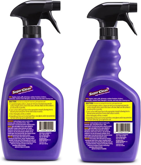 Superclean 320064 2 Pack (64oz.) 64. Purple All Purpose Tough Task Cleaner Degreaser - by Super Clean Fluid_Ounces