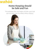 LANON Skin-Friendly Dishwashing Cleaning Gloves, Non-Slip Kitchen Gloves with Cotton Flocked Liner, Large