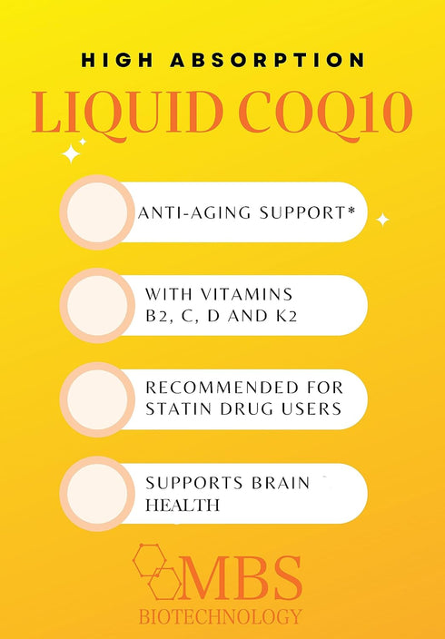 Liquid CoQ10 120mg, 35 Servings in 17 oz Bottle - Bioavailable Ubiquinone for Heart, Bone, Skin Health, Natural