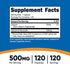 Nutricost Calcium D-Glucarate 500mg, 120 Capsules - Gluten Free, Non-GMO, Vegetarian Friendly