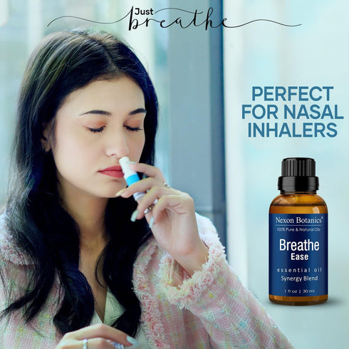 Breathe Essential Oil Blend 30 ml - Breath Easy Sinus Relief Essential Oil for Humidifier, Diffuser, Aromatherapy