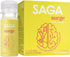 SAGA Organic Energy Shots, Nootropics & Mushrooms - CoQ10 & Ashwagandha, 2oz Peach Mango Shots (6-Pack)