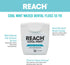 REACH Listerine Cool Mint Dental Floss, 6-Pack, Waxed, Easy on Gums, Fresh Mint