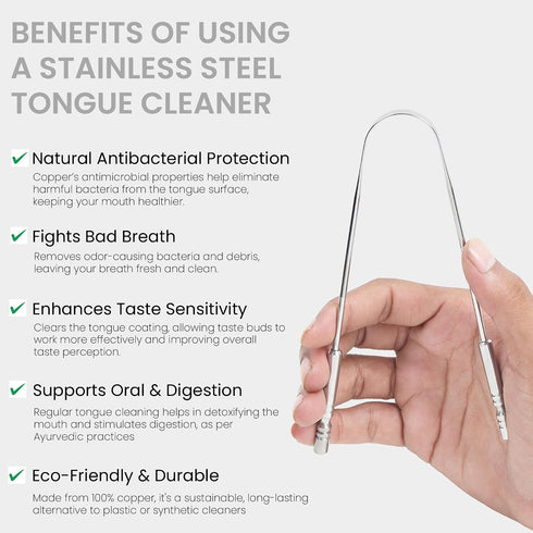 Pack 1 YASHIKA ENTERPRISES Tongue Scraper with Case Easy to Use Tongue Scraper for Adults Tongue Cleaner for Oral Care