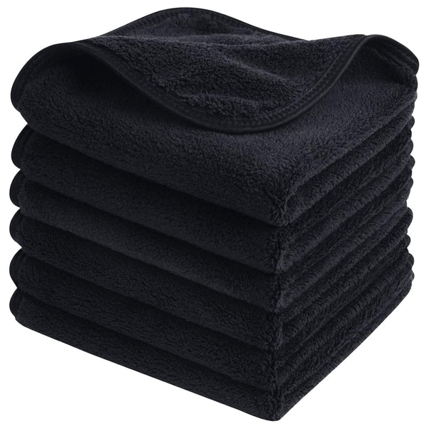 SINLAND Microfiber Face Cloths Reusable Makeup Remover Washcloths, Super Soft and Absorbent Fingertip Towels for