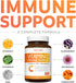 Immune Support Supplement (Non-GMO) Elderberry Vitamin C and Zinc, Vitamin D, Magnesium, Echinacea, Cordyceps - VIT C 500mg Immune System Booster - 60 Vegetarian Capsules (No Pills, Tablets, Gummies)