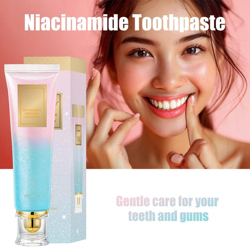 IYUWE Niacinamide Whitening Toothpaste, Niacinamide Toothpaste, Whiter Teeth & Fresh Breath | Enamel Safe Whitening