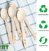 RT Disposable Wooden Tableware, 200 Pieces Natural Wooden Ice Cream Spoons, 4.3 Inches