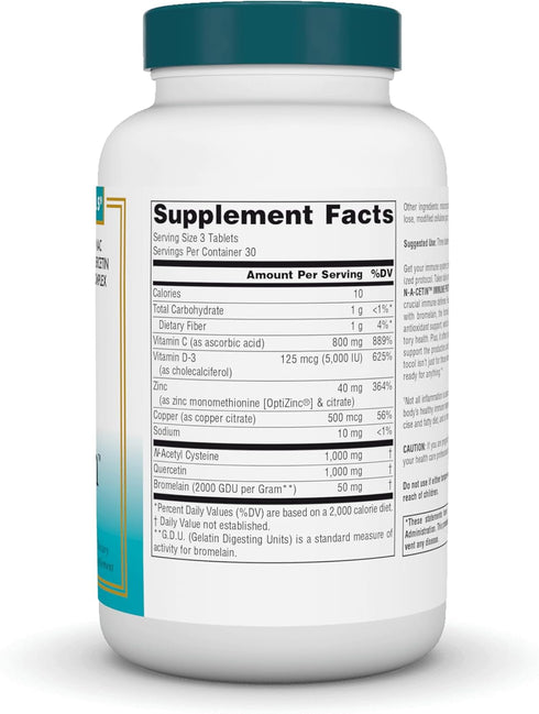 Immune Immune 90 Source Naturals Wellness N-A-Cetin Protocol, Crucial Defense* - Tablets