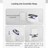Smart Touchless Floss Pick Dispenser - Refillable and Rechargeable with 2 Cartridges (100 Picks), Hygienic Holder
