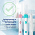 Kids Mini Toothbrush Heads Compatible with Philips Sonicare, Replacement Heads for Ages 3 to 6, Pink - HX6038-8 Pack