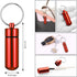 Small Portable Pill Case with Keychain (10 Pack), Waterproof Aluminum Pill Organizer for Outdoor Travel