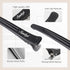 Sndyi Hair Sectioning Clips, Professional Non-Slip Duckbill and Roller Clips for Styling, 12 Packs (Black)