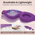NEWVANGA 3D Sleep Mask for Back and Side Sleepers, Luxury Eye Mask to Block Out Light, Breathable Travel Cover Purple
