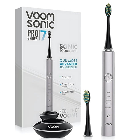 Voom Sonic Pro 7 Electric Toothbrush for Adults, Sonicare with 40000 VPM, 5 Deep Clean Modes, Rechargeable