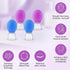 LUSTRIB 4Pcs Set, Silicone Facial Cupping Therapy Face Cupping Therapy Kit for Anti Cellulite, Vacuum Suction Massage