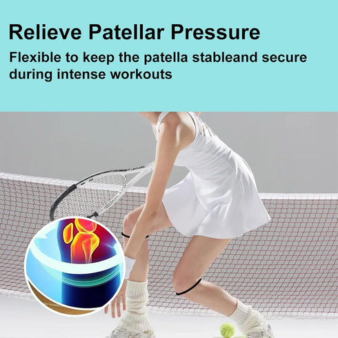 Lemnestie 2PCS Patellar Tendon Support Strap, Knee Pain Relief Patella Bands for Hiking, Soccer, Basketball, Running
