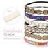 Teenitor 6 Pieces Elastic Rhinestone Beaded Headbands, Handmade Vintage Hair Bands for Girls