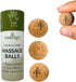 Travel Cork Massage Ball, Lightweight Sustainable Alternative for Muscle Pain Relief, Extra Small 0.75 Inch (Pack of 3)