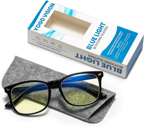Yogo Vision Blue Light Blocking Computer Glasses, Anti Glare Eyeglasses for Men and Women