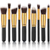 10pcs Premium Synthetic Mini Makeup Brush Set: Eyeshadow, Powder, Eyebrow, Eyeliner, Blush, Foundation & Concealer -