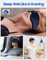 LC-dolida Sleeping Headphones Eye Mask, Wireless Music Cotton Sleep Cover with Bluetooth Headphones for Side Sleepers