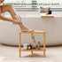Aollewoiti 2-Tier Bamboo Corner Shower Stool - Waterproof Shower Stool for Inside Shower, Shaving Legs & Small Spaces
