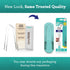 GuruNanda Tongue Scraper for Adults (2 Pack) with Travel Case, 420 Medical-grade 100% Stainless Steel Cleaner, Aids in
