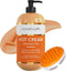 Cosmetasa Hot Cream Massage Gel with Massager Mitt - 87% Organic Cellulite Cream, 8.8 oz