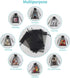 Hopttreely 100PCS 4x6 Sheer Drawstring Gift Bags, Black Organza Pouches for Wedding Party Favors & Jewelry
