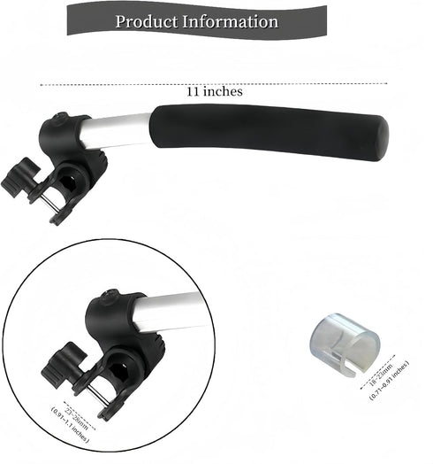 owfccla 2-Pack Universal Wheelchair Handle Extenders & Stroller Extension Handles -Adjustable Push Bar for Tall
