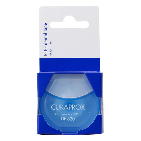 Curaprox DF 820 PTFE Tear-Resistant Dental Tape for Improved Dental Hygiene