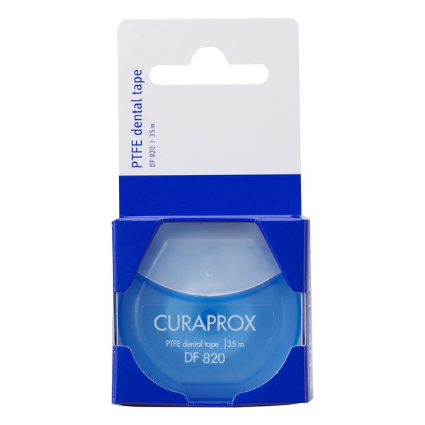 Curaprox DF 820 PTFE Tear-Resistant Dental Tape for Improved Dental Hygiene