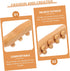 Wood Gua Sha Massage Tool with Beads Versatile Body Massage Stick for Deep Tissue Relief Acupoint Therapy and Muscle