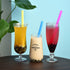 100 Extra Large Plastic Bubble Tea Smoothie Straws, 1/2" Wide x 8 1/2" Long Boba Straws