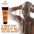 Woody's 10 Fl Oz 2-in-1 Hair Shampoo & Body Wash for Men, All-Purpose Grooming Wash, Refresh & Revitalize