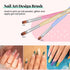 Beetles Gel Nail Brush Set, 7Pcs Nail Art Brushes for Home and Salon Use, Nail Painting Decoration