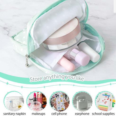 WY LIGHTING LEVEL 3 PCS Sanitary Pad Storage Bag Portable Period Bag for Teen Pads/Sanitary Napkins/Tampons, Sanitary