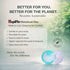 HepiFlo 2 12-Hour Menstrual Disc Combo Reusable Disc in Sizes (Small & Large) Medical-Grade Silicone, Leak-Free